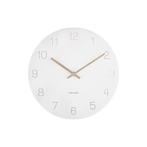 Karlsson wandklok Charm – wit – Ø30cm Karlsson wandklok Charm – wit – Ø30cm