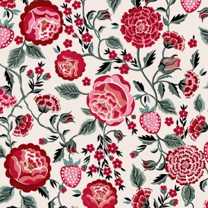 Cath Kidston Vliesbehang – Strawberry Garden Rose Cath Kidston Vliesbehang – Strawberry Garden Rose