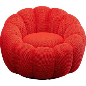 Kare Design Draaifauteuil Peppo Bloom rood Kare Design Draaifauteuil Peppo Bloom rood