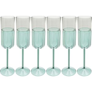 Kare Design Champagneglazen Duetto (6/set)