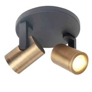 Highlight spot HALO – 2 lichts – 17 x 15 cm – zwart brons
