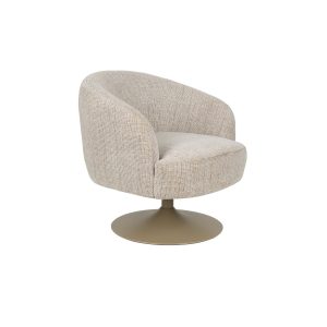 Housecraft Living Renate Fauteuil Draaibaar Beige/ Bruin