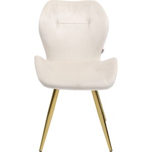 Kare Design Stoel Viva fluweel creme