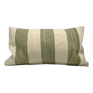 Household Hardware – kussen – Olijf – Dunne streep Household Hardware – kussen – Olijf – Dunne streep