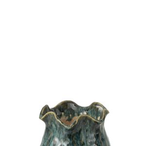 J-Line bloempot Ronny Onregelmatig – keramiek – blauw – small J-Line bloempot Ronny Onregelmatig – keramiek – blauw – small