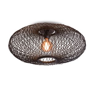 GOOD&MOJO plafonnière Cango – zwart – Ø60cm GOOD&MOJO plafonnière Cango – zwart – Ø60cm