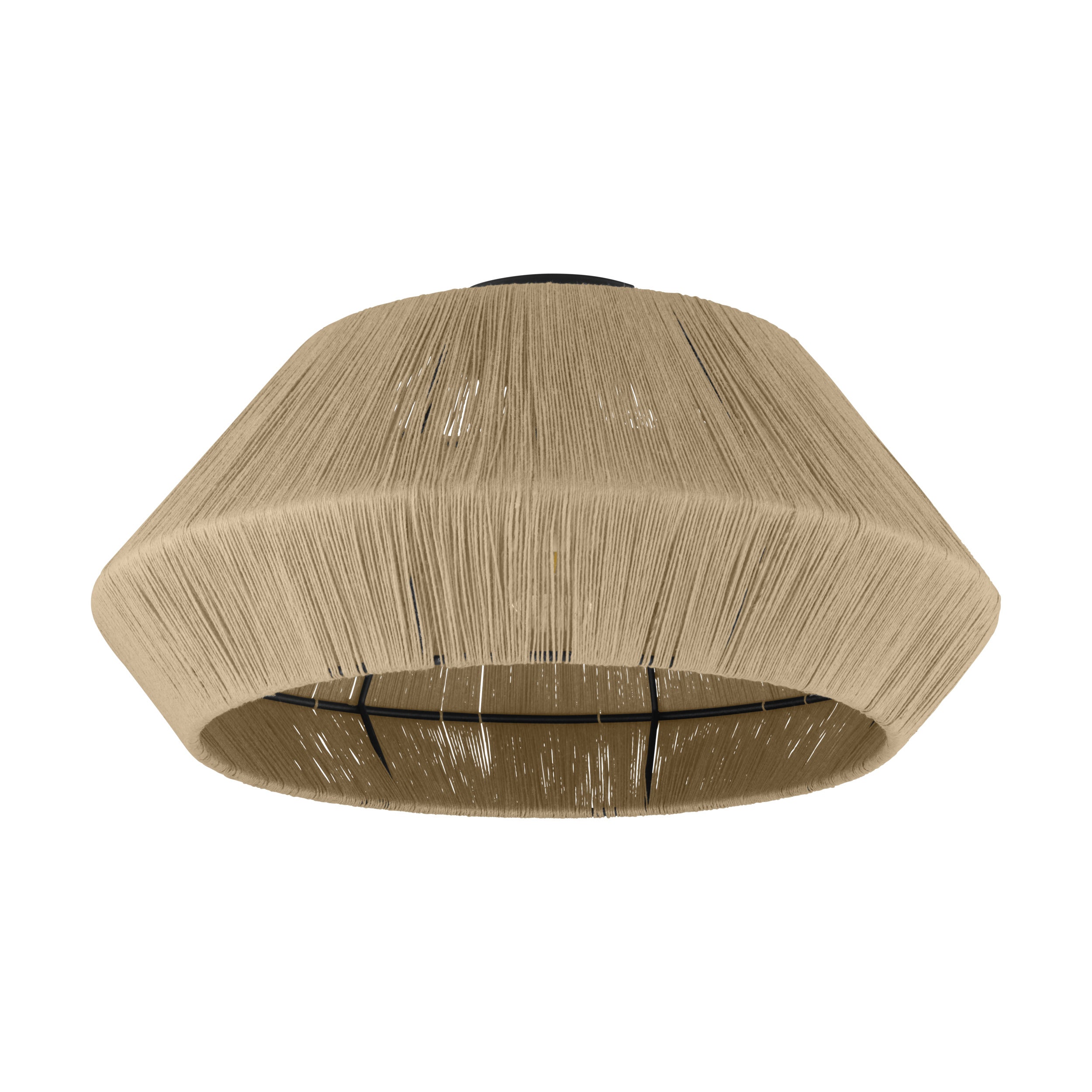 EGLO plafondlamp Alderney - e27 - ø 48 cm - zwart/bruin