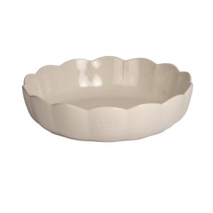 Emile Henry Madeleine Schaal rond gegolfd – Ø270mm – H 65mm – Argile