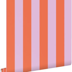 ESTAhome behang strepen oranje en lila paars – 53 cm x 10.05 m – 13990 ESTAhome behang strepen oranje en lila paars – 53 cm x 10.05 m – 13990