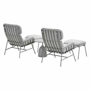 Garden Impressions loungestoelen Fresno – Mati taupe – 3-delig Garden Impressions loungestoelen Fresno – Mati taupe – 3-delig