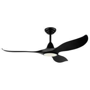 EGLO plafondventilator Cirali 52 – led – ø 132 cm – zwart/melkkleurig EGLO plafondventilator Cirali 52 – led – ø 132 cm – zwart/melkkleurig