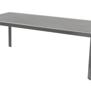 Hartman Uitschuifbare Tuintafel California – Grijs Glas – 220/340cm