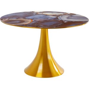 Kare Design Eettafel Grande Possibilita Ø120cm agaateffect Kare Design Eettafel Grande Possibilita Ø120cm agaateffect