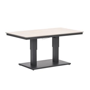 Cyprus tafel- in hoogte verstelbaar – 150x87cm -c. black-light teak