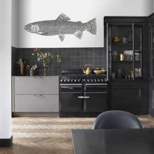 ESTAhome fotobehang vis wit en zwart – 250 x 100 cm – 158933 ESTAhome fotobehang vis wit en zwart – 250 x 100 cm – 158933