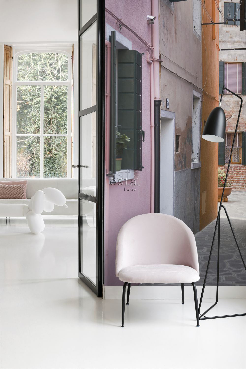 ESTAhome fotobehang Italië roze, paars en oranje - 186 x 270 cm - 1565