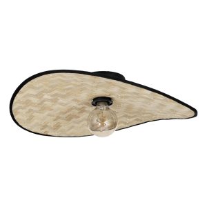 EGLO plafondlamp Marywell – e27 – hout – zwart/bruin EGLO plafondlamp Marywell – e27 – hout – zwart/bruin