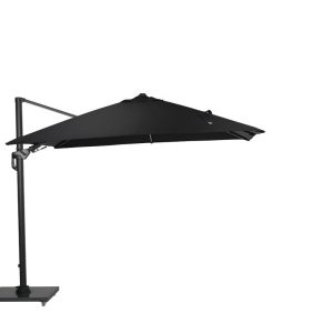 Hawaii Lumen parasol – 300×300 cm – carbon black – zwart