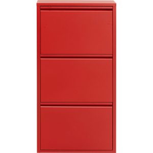 Kare Design Schoenenkast Caruso rood 3 laden Kare Design Schoenenkast Caruso rood 3 laden