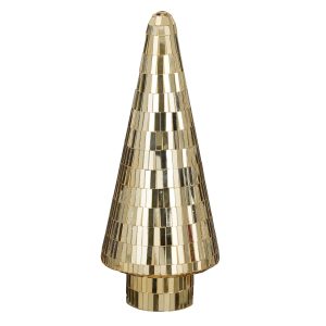House of Seasons Decoratie Kerstboom – H41 x Ø18 cm – Glas – Goud House of Seasons Decoratie Kerstboom – H41 x Ø18 cm – Glas – Goud