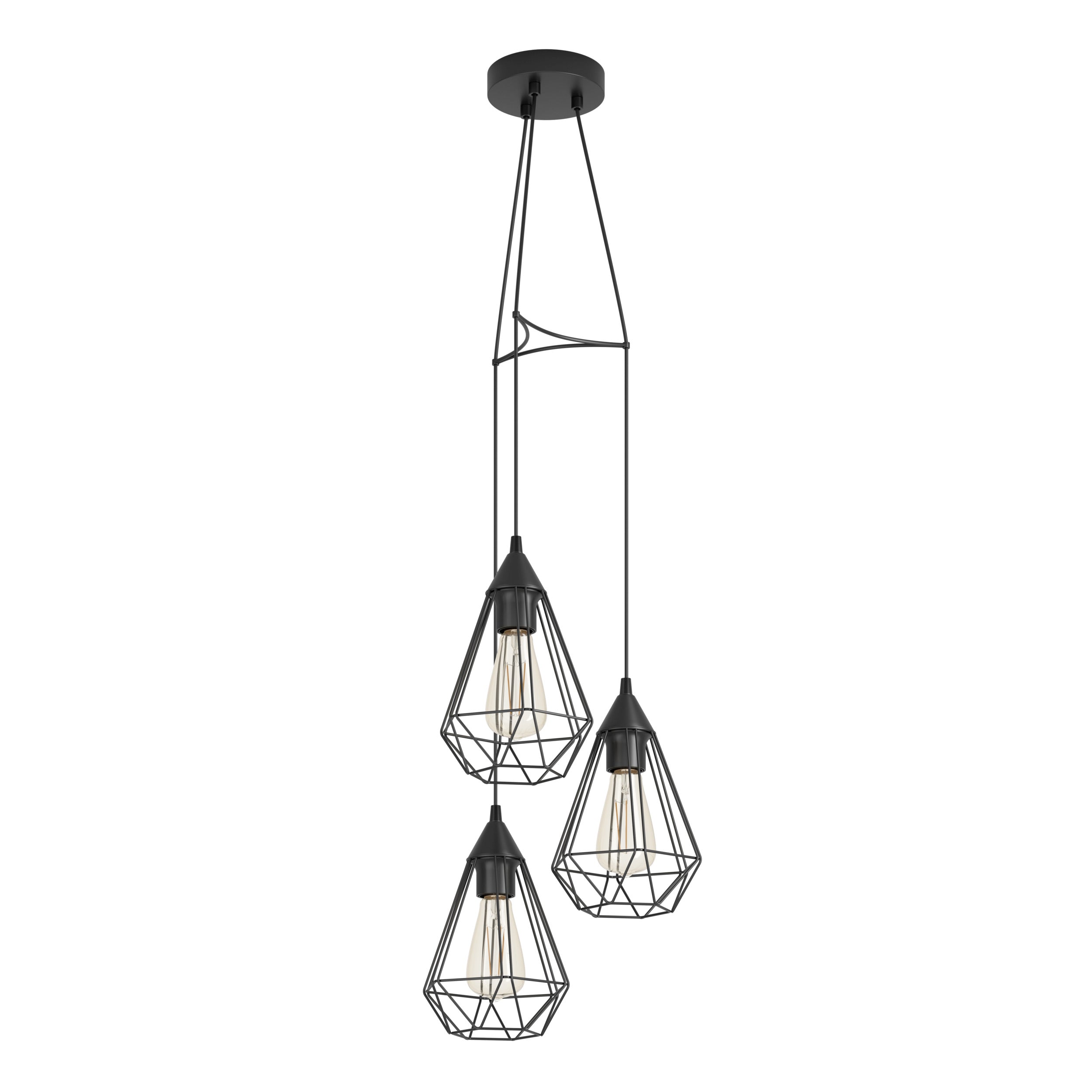 EGLO hanglamp Tarbes - e27 - ø 31 cm - zwart