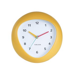 Karlsson wandklok Funky Vibes – geel – Ø25.5cm