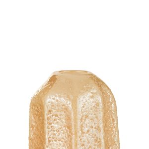 J-Line vaas – glas – lichtoranje – small – Ø 15.5 cm