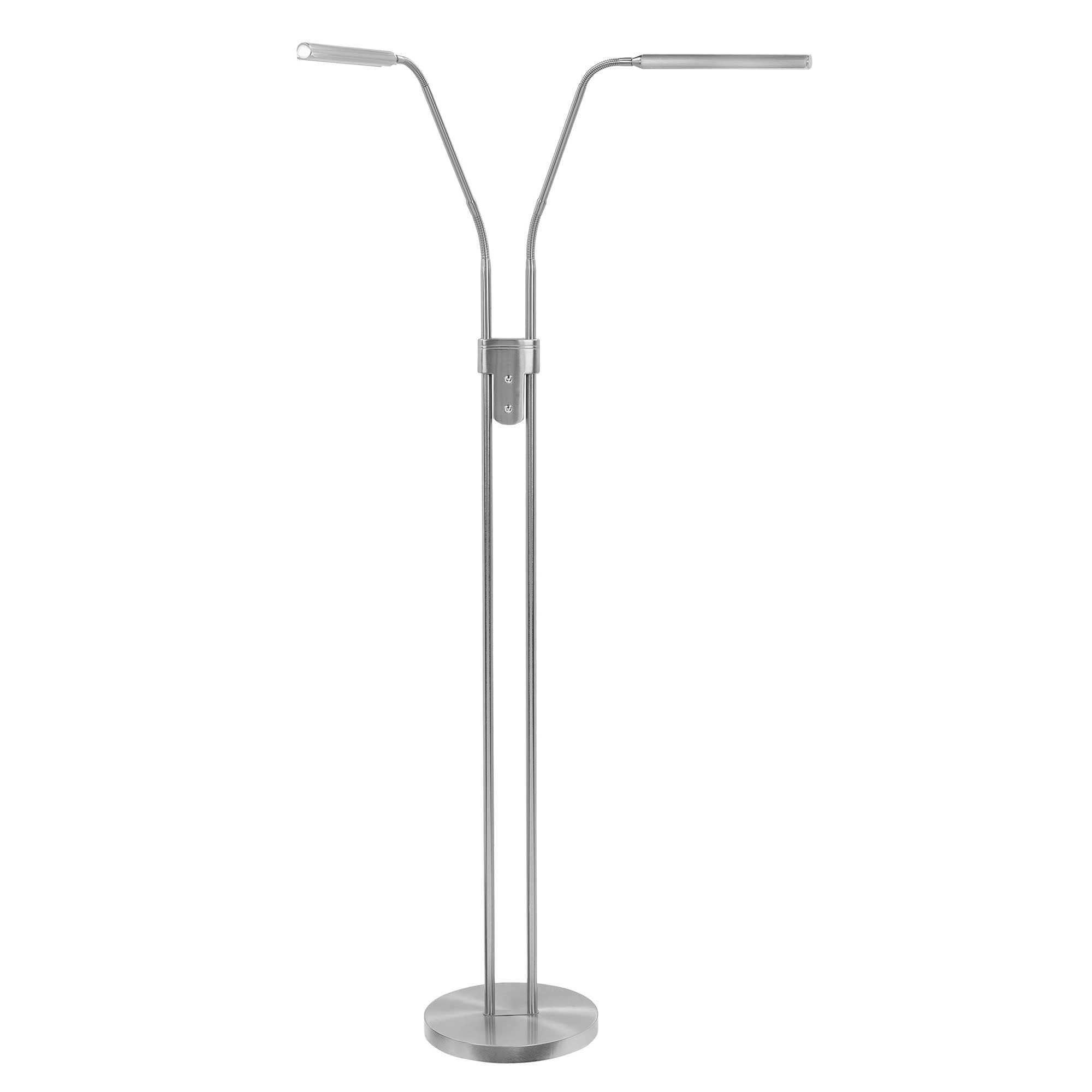 Highlight vloerlamp Murcia - 2 lichts - 35 x 145 cm - mat chroom