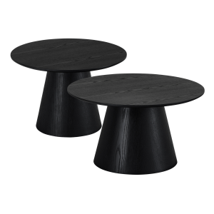Furnhouse salontafel set Tango – Zwart – Ø 60/80 cm Furnhouse salontafel set Tango – Zwart – Ø 60/80 cm