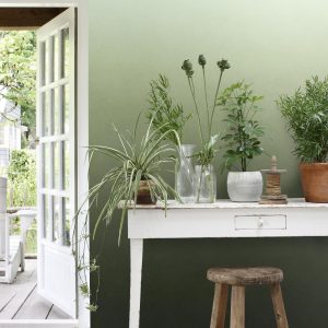 ESTAhome fotobehang kamerhoog dip dye kleurverloop groen – 200 x 279 c ESTAhome fotobehang kamerhoog dip dye kleurverloop groen – 200 x 279 c