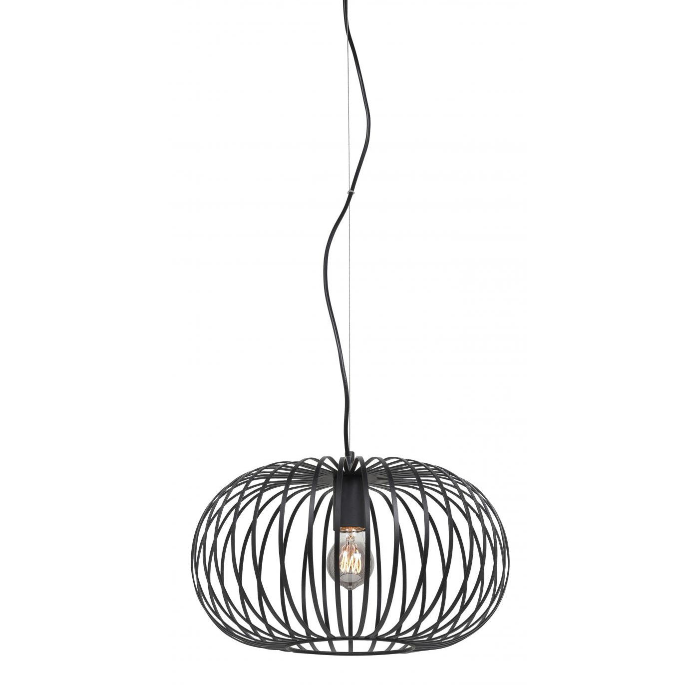 Highlight hanglamp Bolato - 1 lichts - 40 x 150 cm - zwart