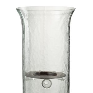 J-Line kaarshouder Bord Wazig – glas – transparant – medium J-Line kaarshouder Bord Wazig – glas – transparant – medium