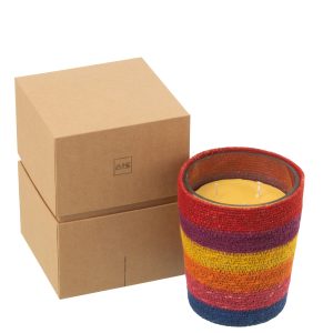 J-Line geurkaars Mand – Woody Aurora – glas – mix – medium – 55U J-Line geurkaars Mand – Woody Aurora – glas – mix – medium – 55U