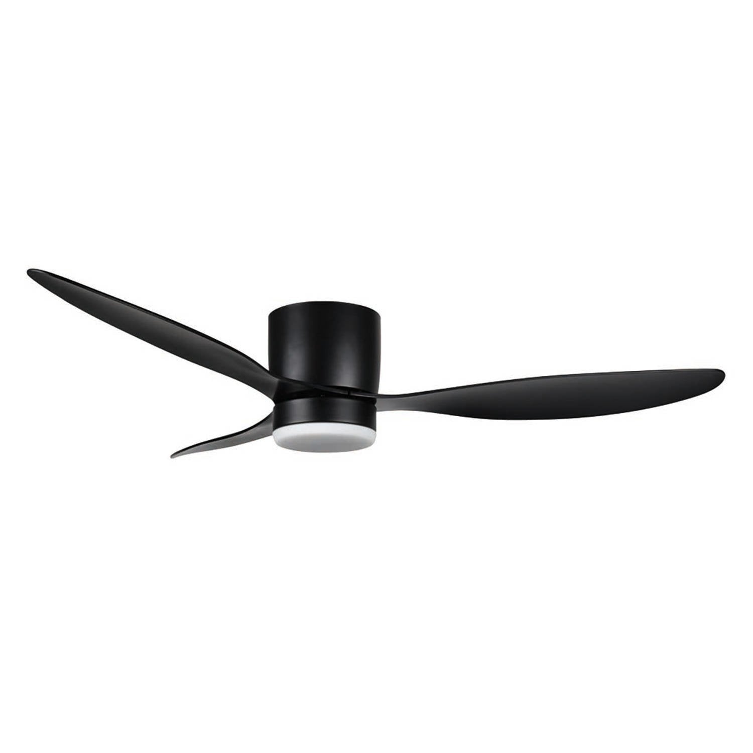 Freelight plafondventilator Brezza - 1 lichts - 132 x 22 cm - zwart