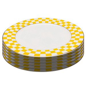 Kare Design Borden Harlequin Ø27cm geel (6/set) Kare Design Borden Harlequin Ø27cm geel (6/set)