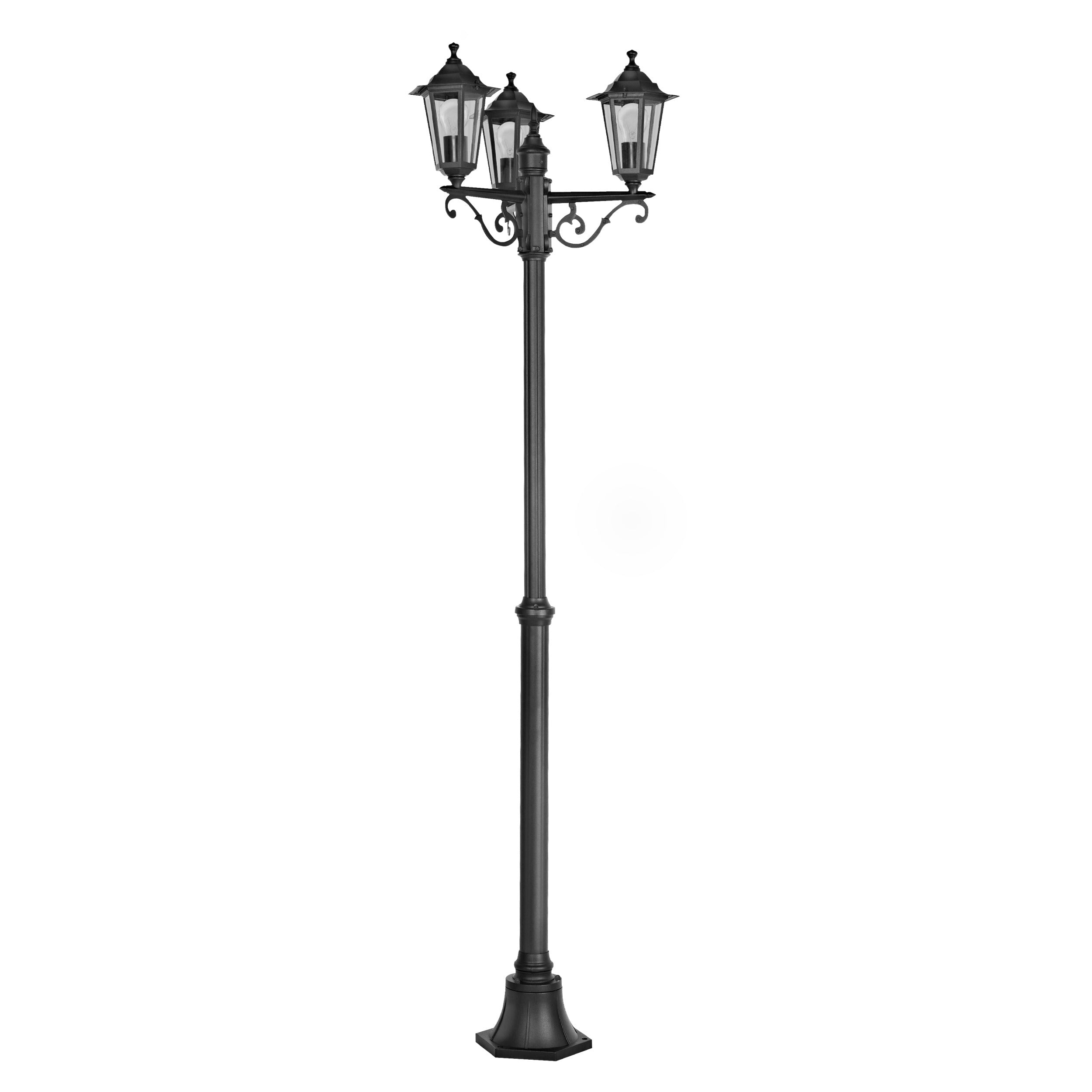 EGLO staande lamp buiten Laterna 4 - e27 - 192 cm - zwart