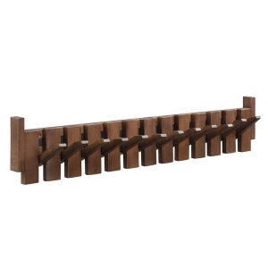 Home Deluxe Kapstok PORTE – 80 x 3,5 x 15 cm, walnoot bruin