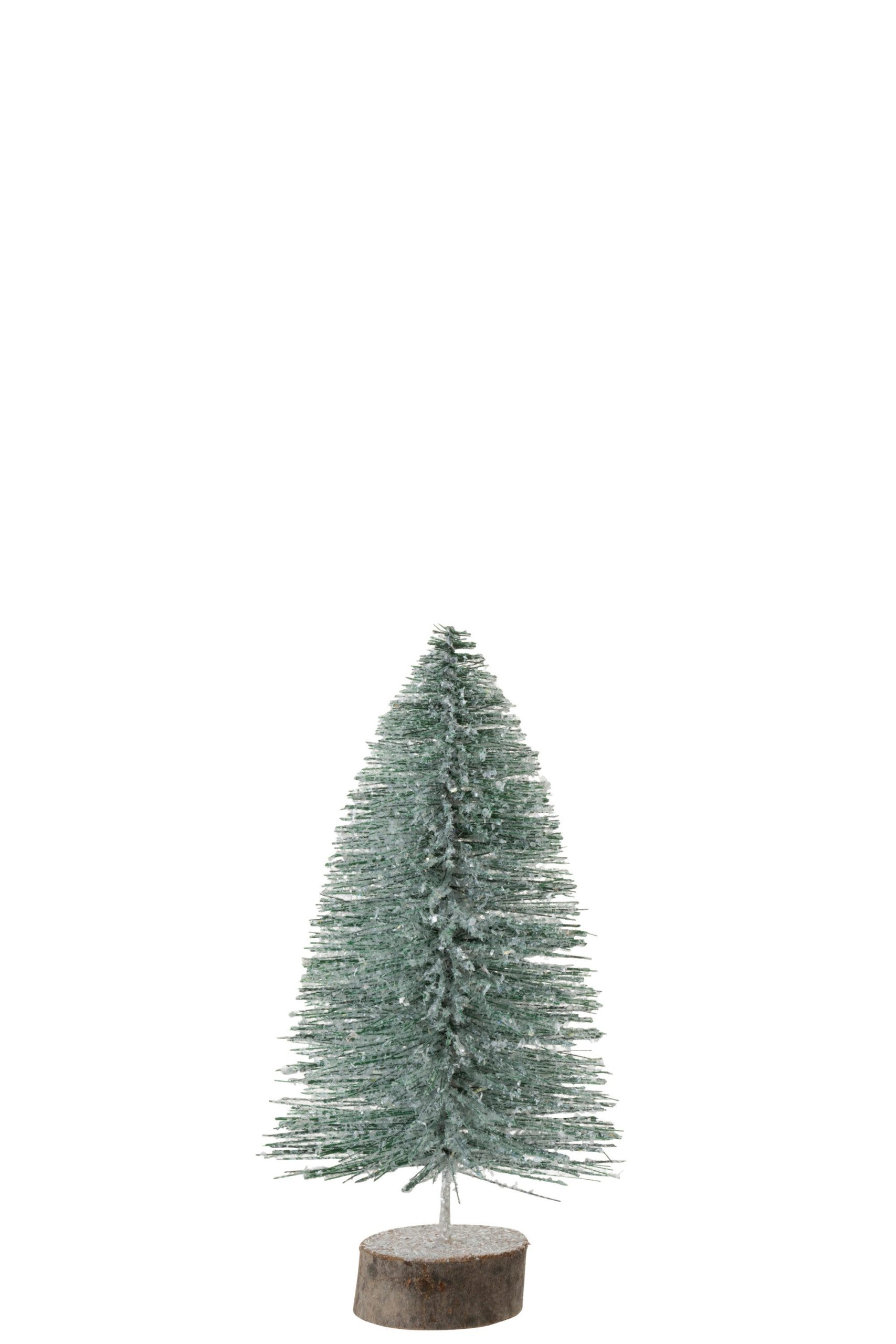 J-Line decoratie Kerstboom - kunststof - groen - medium
