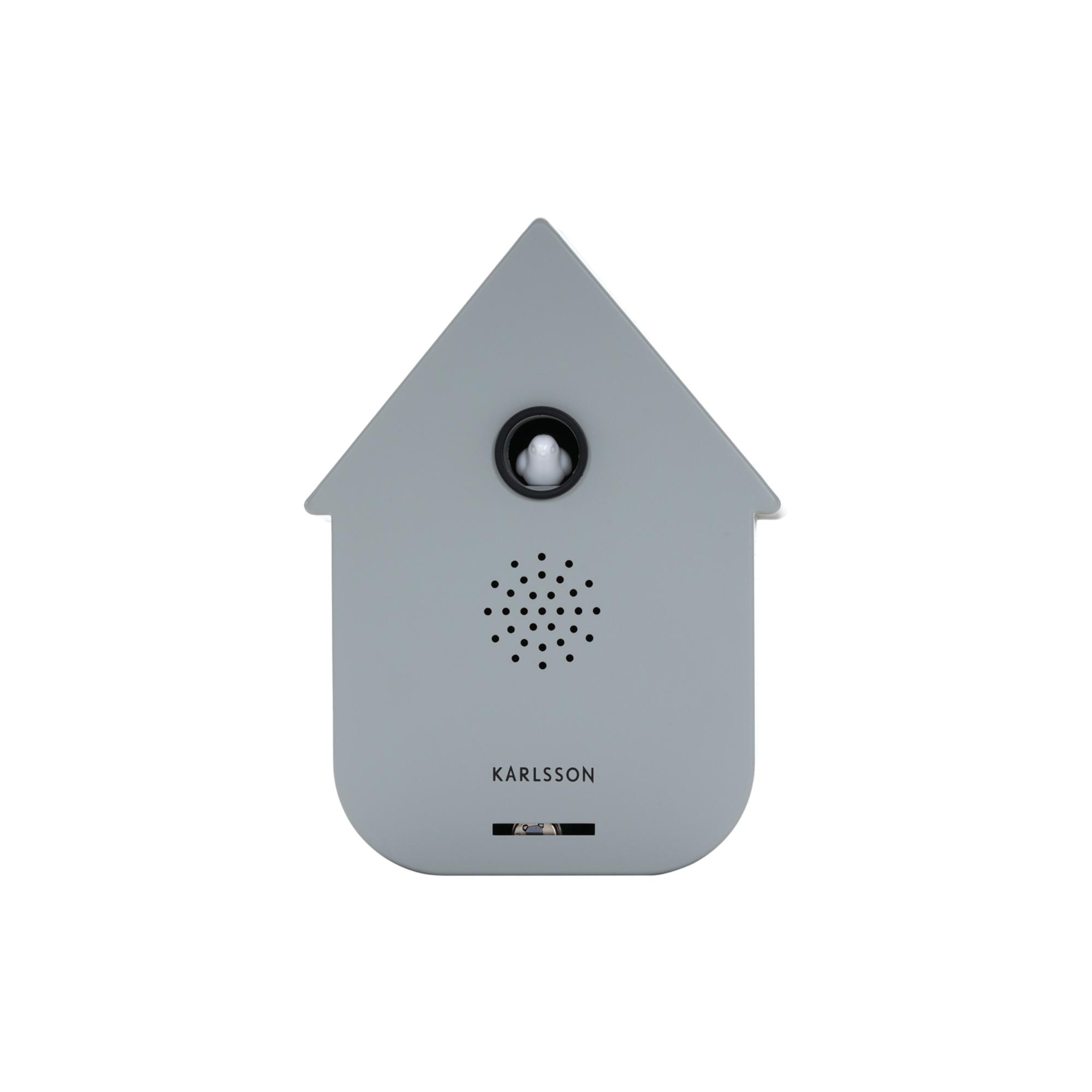 Karlsson ornament Sound Box Modern Chuckoo - grijs - 12x7.5x11.5cm - V