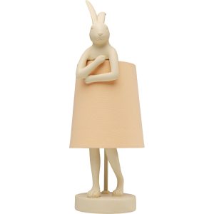Kare Design tafellamp Animal – konijn – 50cm – beige en perzik