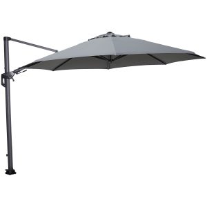Garden Impressions zweefparasol Hawaii licht grijs doek – Ø350 cm