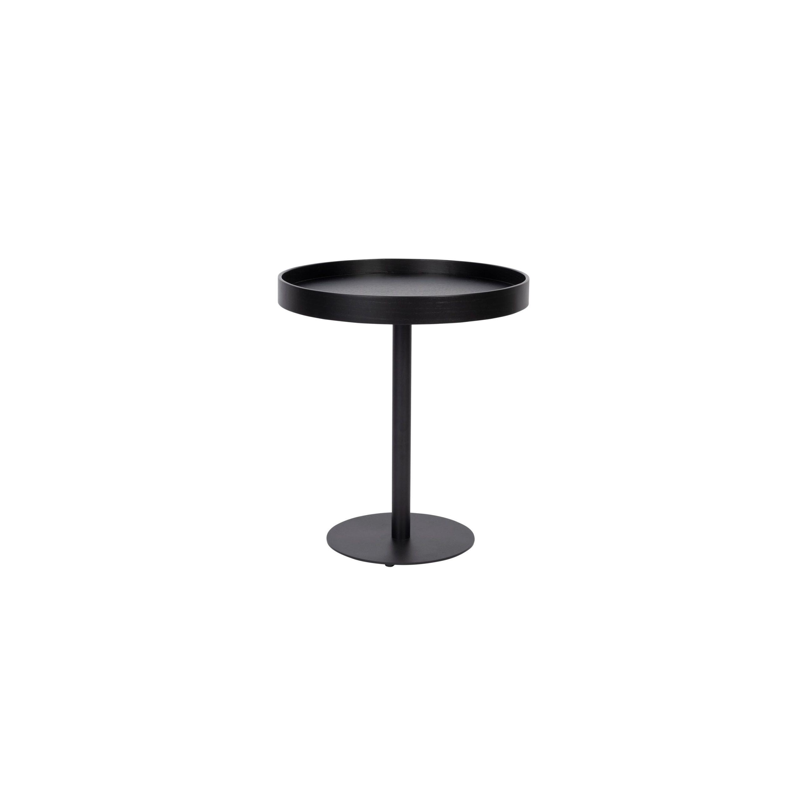 Housecraft Living Yuri Bijzettafel Rond 45x45 cm Hout Zwart