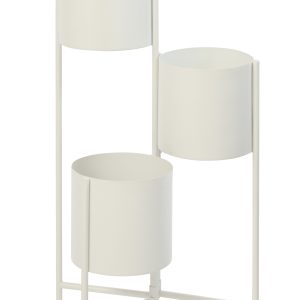 J-Line bloempot 3 Pots – ijzer – wit J-Line bloempot 3 Pots – ijzer – wit