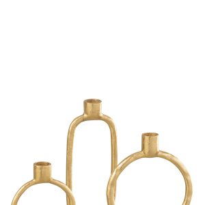 J-Line kaarshouder Ring – aluminium – goud – large