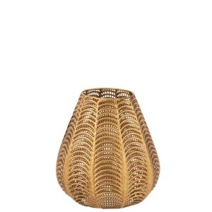 J-Line windlicht Gala – ijzer – goud – small J-Line windlicht Gala – ijzer – goud – small