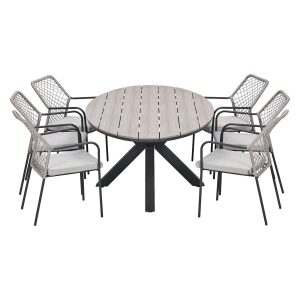 Garden Impressions Tuinset Ross 7-delig – Tulli tuintafel ovaal 220×11 Garden Impressions Tuinset Ross 7-delig – Tulli tuintafel ovaal 220×11