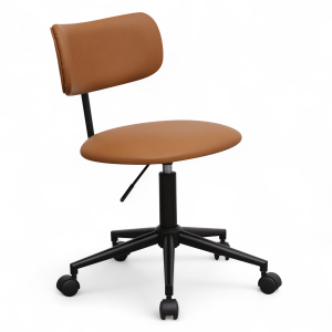 Furnhouse bureaustoel Roxy – Cognacbruin – Kunstleer – 57x56x74
