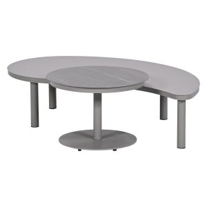 Garden Impressions Zante loungetafels set van 2 – taupe – cantostone N