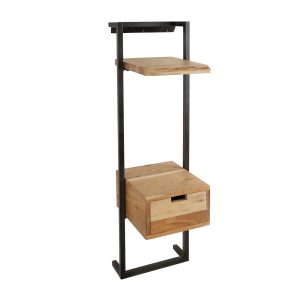 Giga Meubel Nachtkastje Air – Naturel Acaciahout – 30x30x100cm
