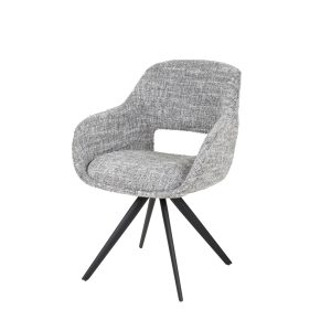 Giga Meubel Eetkamerstoel Spring Eagle – Grijs – Draaibaar – Set van 2 Giga Meubel Eetkamerstoel Spring Eagle – Grijs – Draaibaar – Set van 2